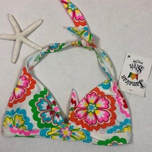 Jamaican Style Halter Bikini Top Size M